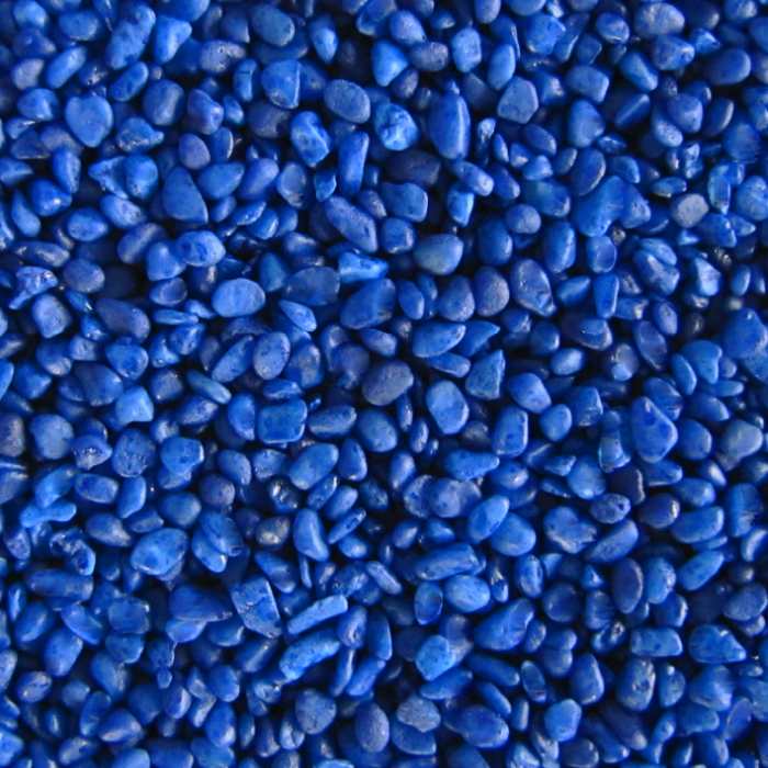 Farb-Kies blau, 3 - 5 mm (5 kg)