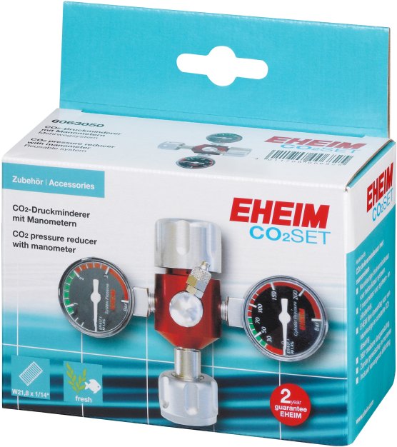 Druckmin. mit Manometer f. Mehr.flasche