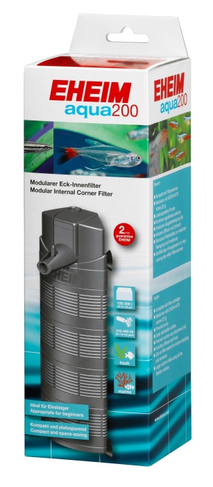 aqua 200 Eckinnenfilter inkl. Filtermed.