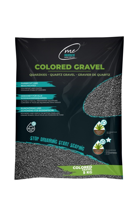 Me Colored Gravel Granite Grey, 2-3 mm (5 kg)