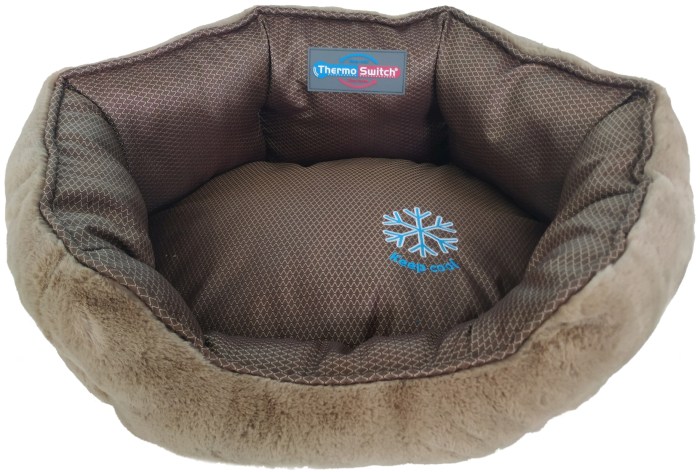 SANTORINI Hundebett S braun/mokka