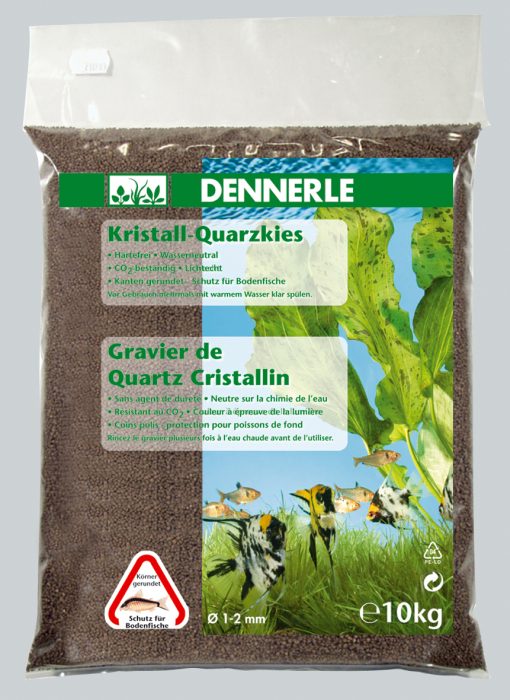 Kristall-Quarzkies dunkelbraun 1-2 mm (10 kg)