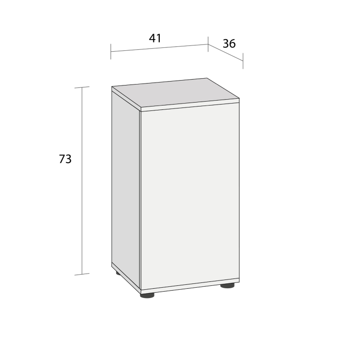 Schrank SBX Vio Cube 54 weiß