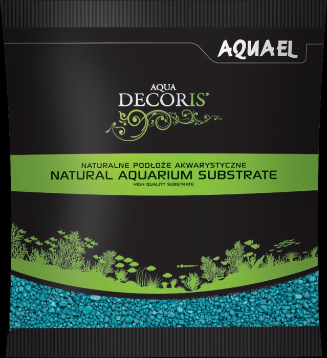 AQUA DECORIS Kies türkis 2 - 3 mm (1 kg)