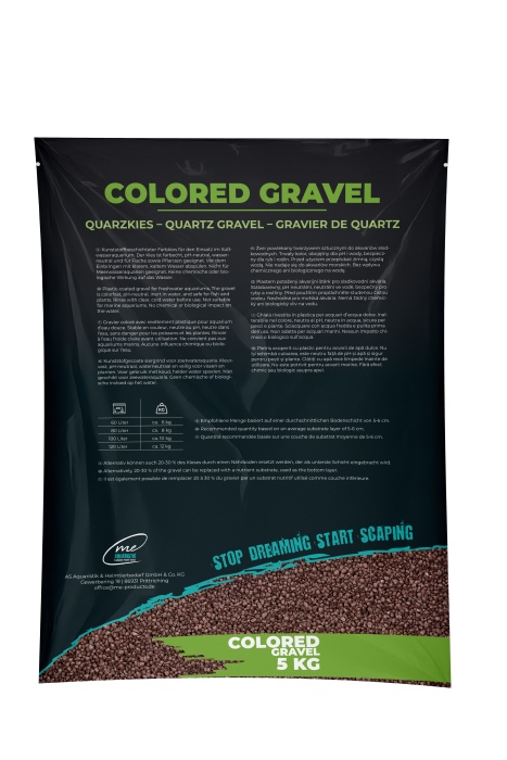 Me Colored Gravel Mocha Brown, 2-3 mm (5 kg)