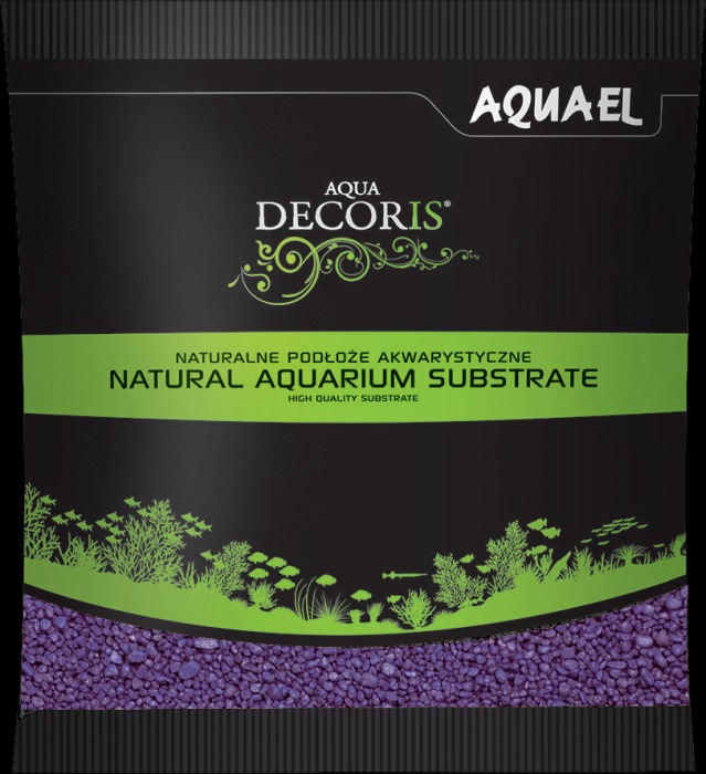 AQUA DECORIS Kies violett 2 - 3 mm (1 kg)