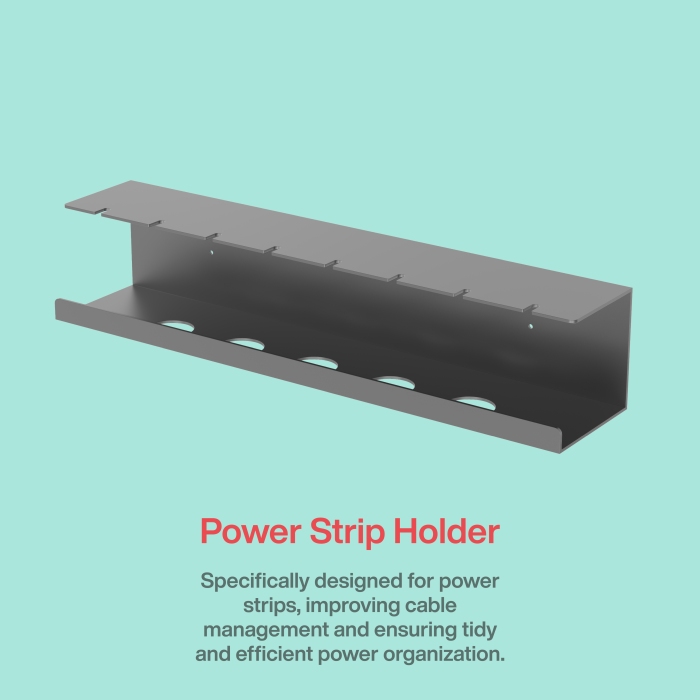 Power Strip Holder - Bracket for Metal Cabinet
