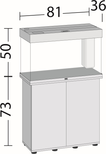 Rio 125 LED helles Holz Aquarium