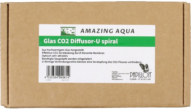 Diffuseur CO2 Nano spirale en verre
