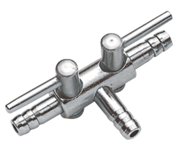 Metalllufthahn 2-Wege (4/6 mm) SB