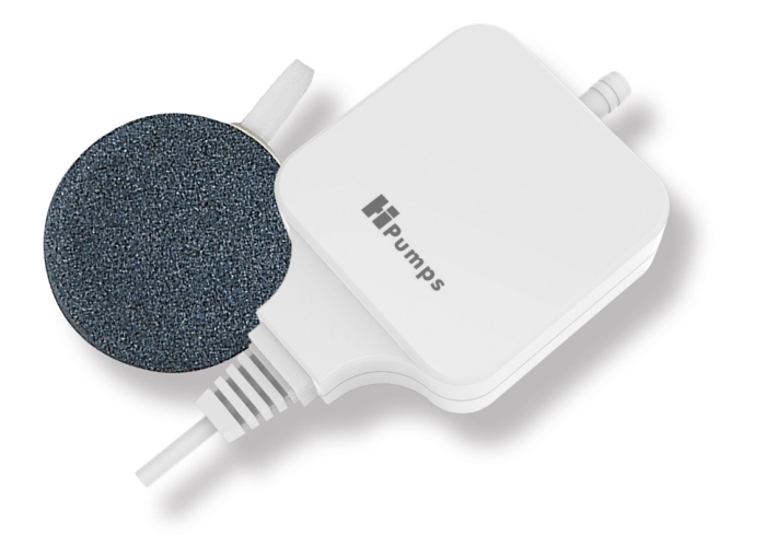 Nano Piezo Luftpumpe eckig weiß (18 L/h)