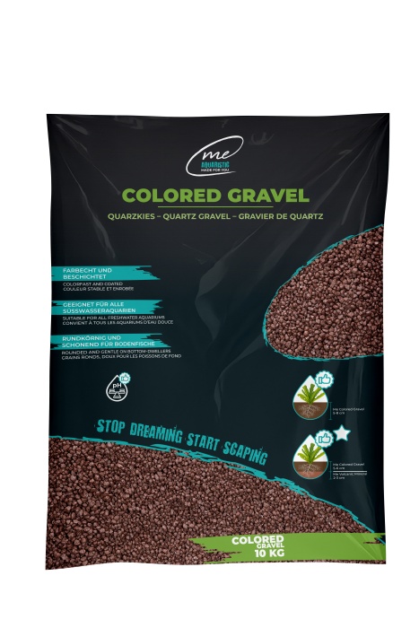 Me Colored Gravel Mocha Brown, 2-3 mm (10 kg)