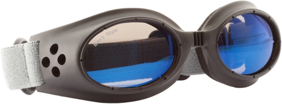 Hundebrille Cool II S schwarz/blau verspiegelt