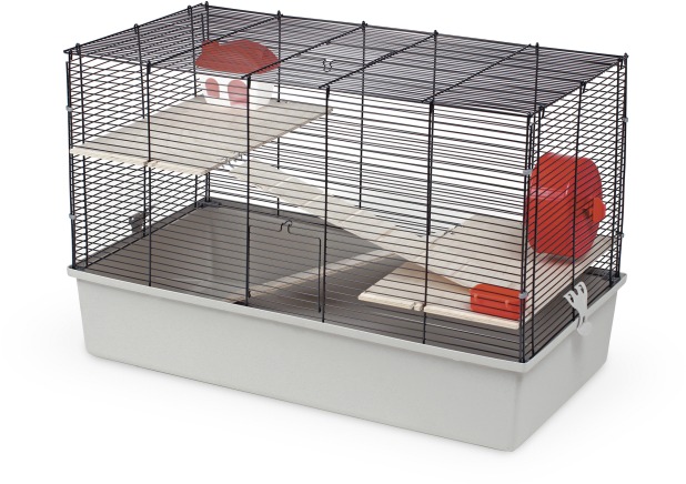 Hamster 22 Flat black/sand, Nagerheim