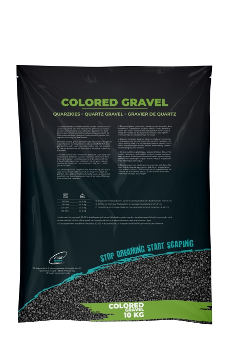Me Gravier Coloré Obsidian Black, 2–3 mm (10 kg)