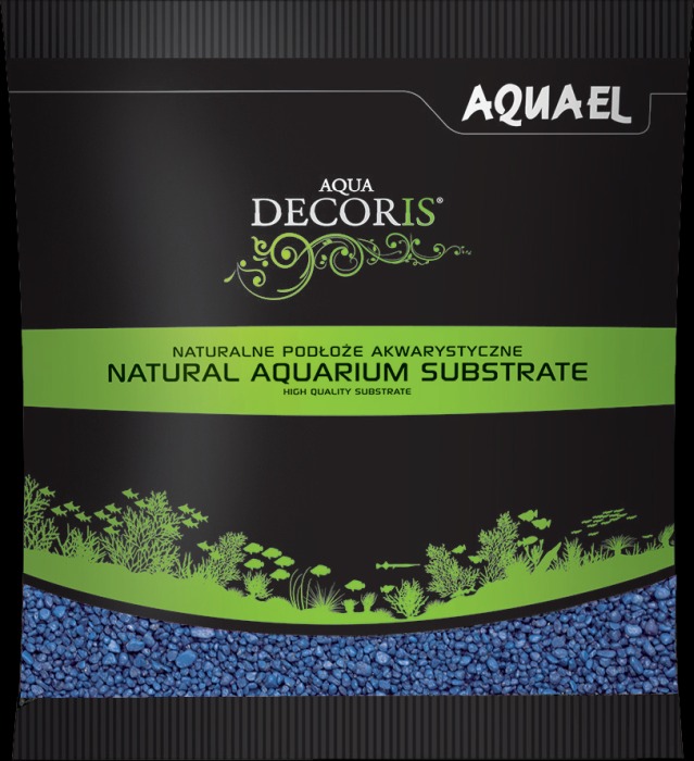 AQUA DECORIS Kies blau 2 - 3 mm (1 kg)