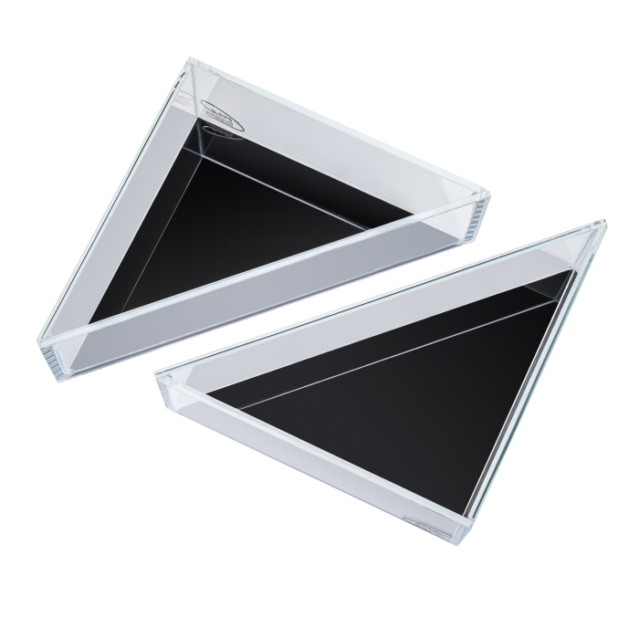 Me EcoShape Coupelle en verre triangulaire Optiwhite 20 x 20 x 8 cm [P2]