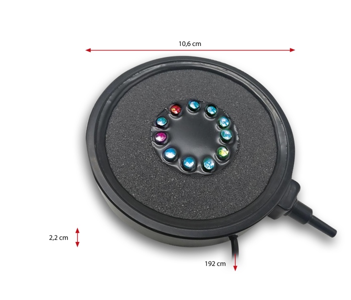 ausgelistet   Magic Bubble LED Airstone, Ø 10,6 cm /  kein Nachfolger