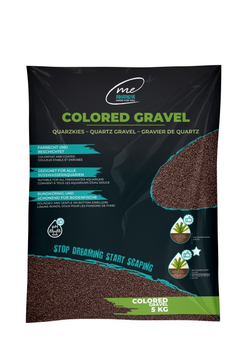 Me Colored Gravel Mocha Brown, 1-2 mm (5 kg)