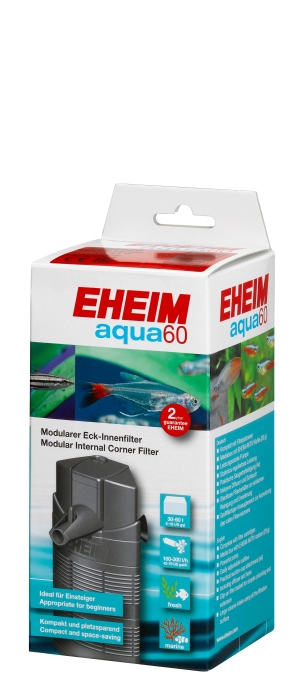 aqua 60 Eckinnenfilter inkl. Filtermed.