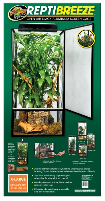 ReptiBreeze Alum Screen Cage (61 x 61 x 122 cm)