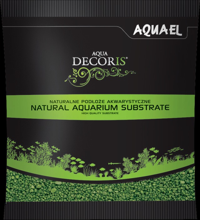 AQUA DECORIS Kies grün 2 - 3 mm (1 kg)