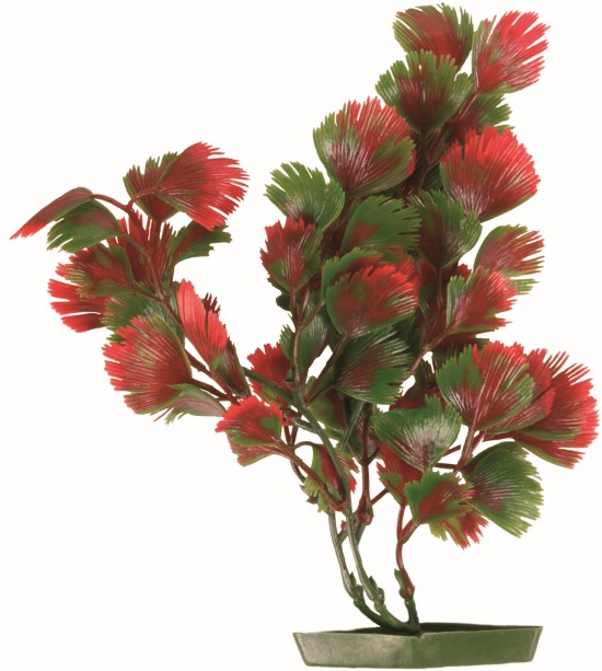 Plastic Plant with Plastic Foot, 17 cm, assorted