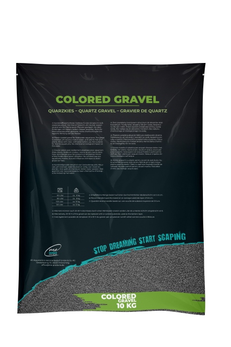 Me Gravier Coloré Granite Grey, 1–2 mm (10 kg)