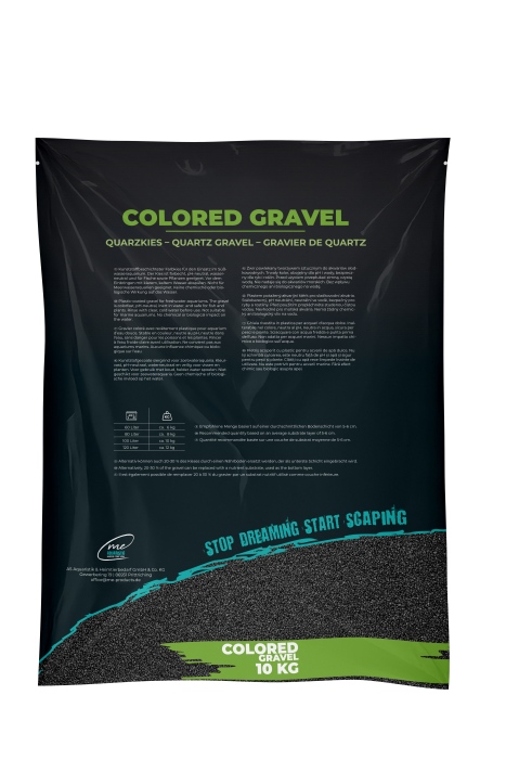 Me Gravier Coloré Obsidian Black, 1–2 mm (10 kg)