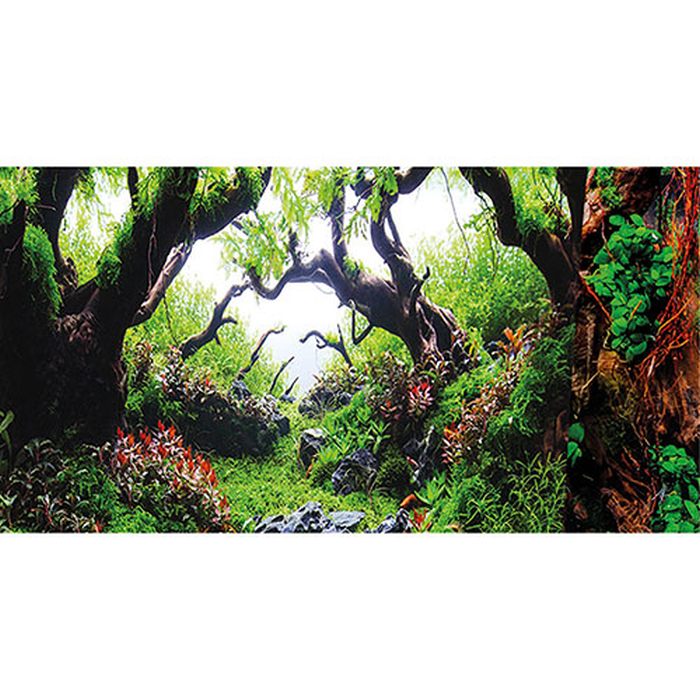 Fotorückwand Green/Wooden (120x50 cm)