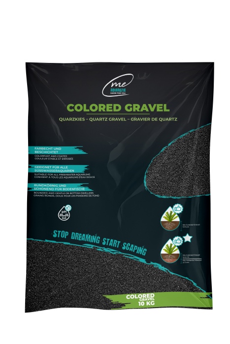 Me Colored Gravel Obsidian Black, 1-2 mm (10 kg)