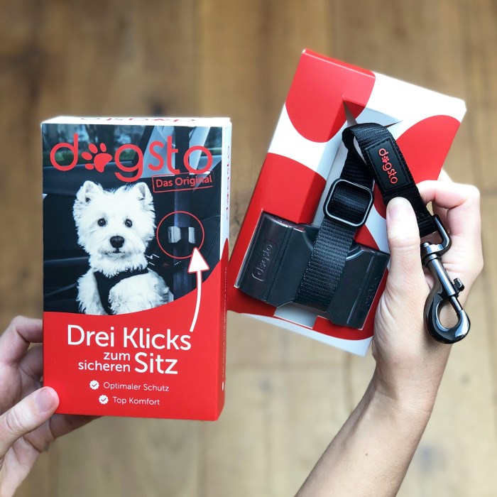 Ceinture de sécurité pour chien Dogsto