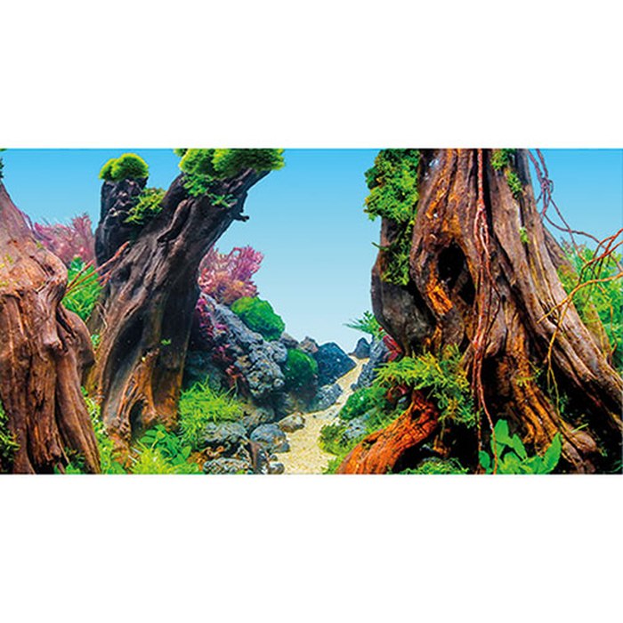 Fotorückwand Green/Wooden (120x50 cm)