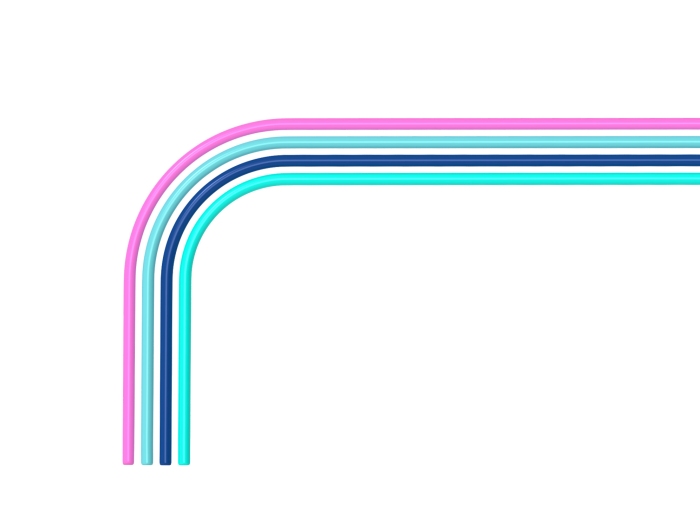 Dosierschläuche Deluxe, 4er-Set farbig