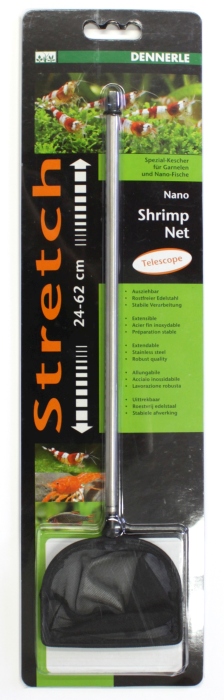 Nano Shrimp Net Bügelform 24-62 cm (groß/schwarz)