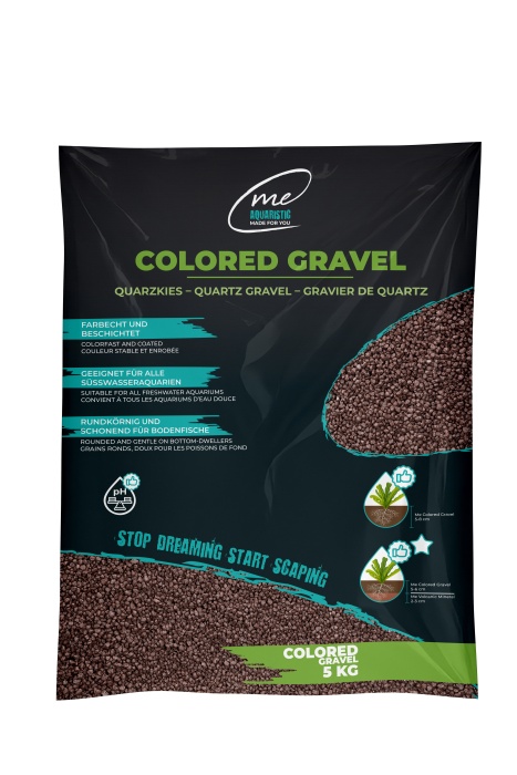 Me Colored Gravel Mocha Brown, 2-3 mm (5 kg)