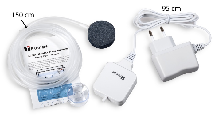 ausgelistet   Nano Piezo Luftpumpe eckig weiß (18 L/h) /  kein Nachfolger