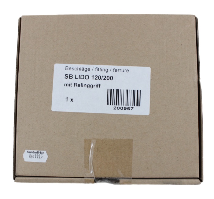 Beschläge mit Relinggriff für Lido 120/200