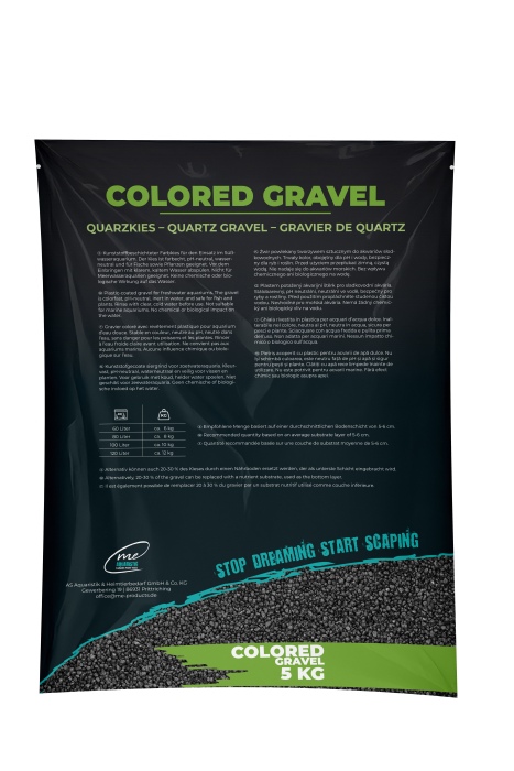 Me Colored Gravel Obsidian Black, 2-3 mm (5 kg)