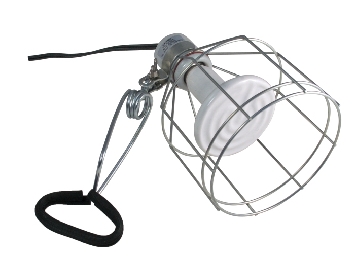 Klemmlampe + Schutzgitter (max 150 W)