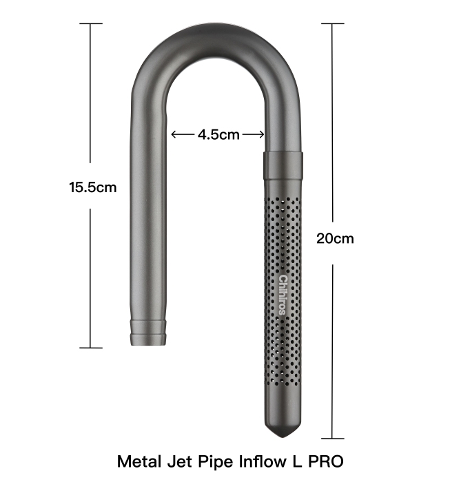 Metal Jet Pipe Inflow L PRO (16/22 mm), Einlassrohr