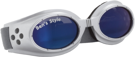 Hundebrille Hot II S chrom/blau verspiegelt