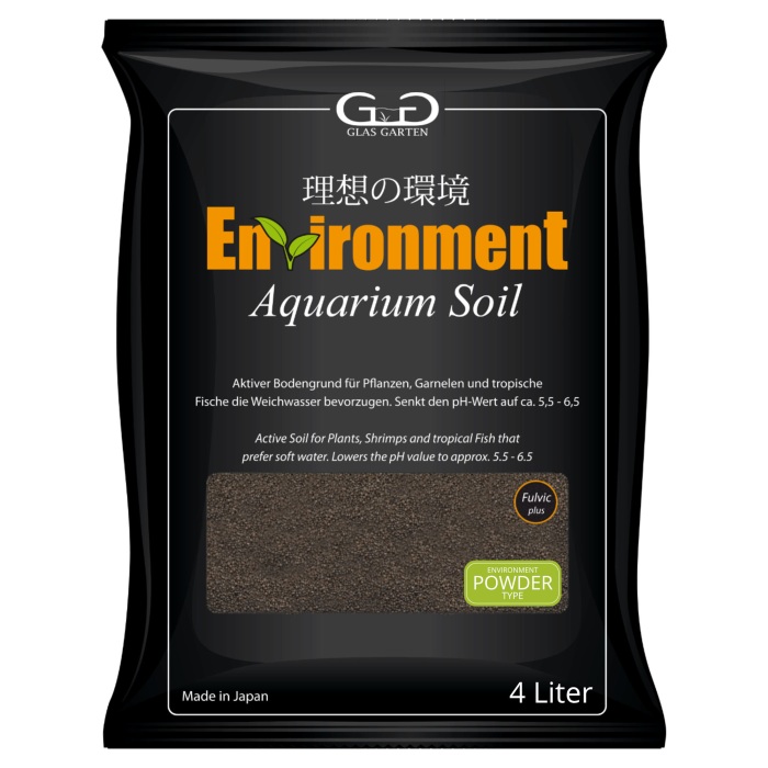 GlasGarten – Environment Aquarium Soil, Powder (4 L)