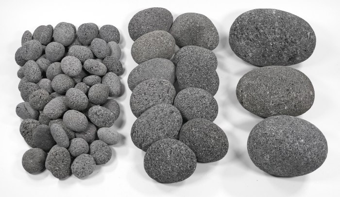 Calbuco Lava Pebbles, (3 - 7 cm) 1 kg Netz