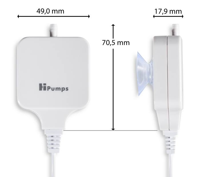 ausgelistet   Nano Piezo Luftpumpe eckig weiß (18 L/h) /  kein Nachfolger