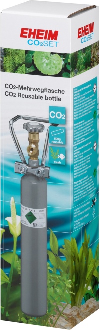 CO2-Flasche 500g, Mehrweg,Flaschenhalter
