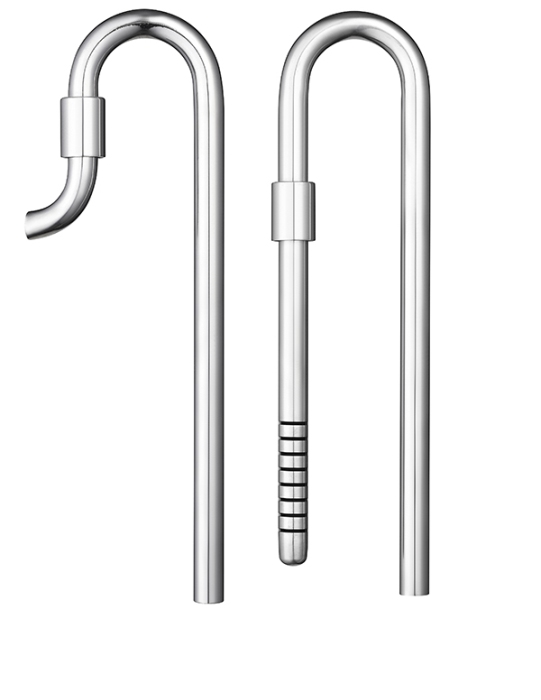 Metall Ein- und Ausstrahlrohr M (12/16 mm)