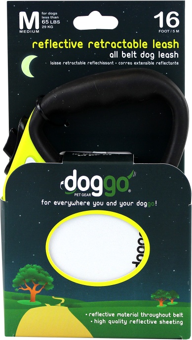Laisse enrouleur chien doggo jaune fluo M (5 m)
