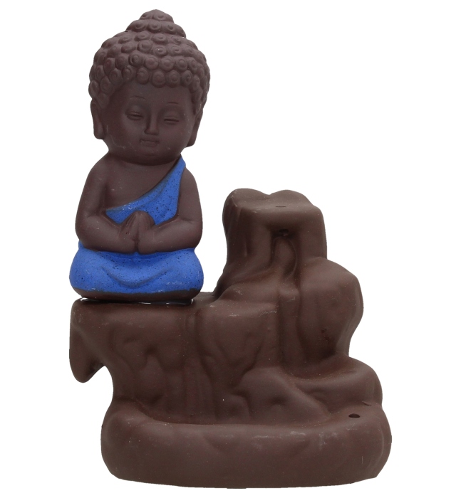 Buddha feed the Shrimp blau