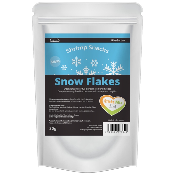 GlasGarten – Shrimp Snacks Snow Flakes Sticks Mix 3in1